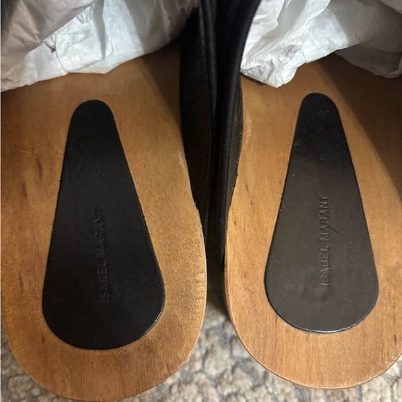 Beautiful Isabel Marant Black Women's Clogs worn once size 7/37 - Picture 3 of 6